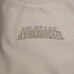 Pro Standard Womens NHL Colorado Avalanche Wingspan Crewneck Sweatshirt Taupe XS