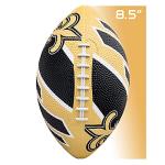 Franklin Sports NFL New Orleans Saints Football - Youth Football - Mini 8.5" Rubber Ball - Perfect for Kids - Team Logos and Colors