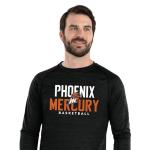 Holloway WNBA Phoenix Mercury All-Pro Long Sleeve Tee - Moisture-Wicking Athletic Shirt, Basketball Fan Gear, Multi, Medium