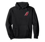 Carolina Hurricanes Front/Back Black NHL Officially Licensed Pullover Hoodie