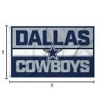Rico Industries NFL Football Dallas Cowboys Bold 3' x 5' Banner Flag Single Sided - Indoor or Outdoor - Home Décor
