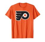 Philadelphia Flyers Icon Orange Officially Licensed T-Shirt, Men, Orange, 3X-Large