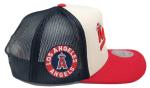 Mitchell & Ness Los Angeles Angels MLB City Connect Trucker Snapback Hat Cap, Cream