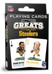 MasterPieces Family Games - Pittsburgh Steelers All-Time Greats Playing Cards - Officially Licensed Playing Card Deck for Adults, Kids, and Family