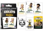 MasterPieces Family Games - Pittsburgh Steelers All-Time Greats Playing Cards - Officially Licensed Playing Card Deck for Adults, Kids, and Family