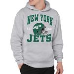 Junk Food Clothing x NFL - New York Jets - Team Helmet - Unisex Adult Pullover Fleece Hoodie for Men and Women - Size Medium