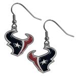 NFL Siskiyou Sports Womens Houston Texans Dangle Earrings One Size Team Color