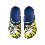 FOCO Los Angeles Rams NFL Mens Tie-Dye Clog with Strap - L