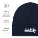 FOCO Seattle Seahawks NFL Basic Primary Logo Beanie - Navy