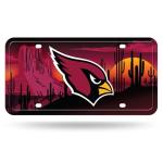 Rico Industries NFL Football Arizona Cardinals Regional Design Metal Auto Tag 6" x 12" - Great for Truck/Car/SUV