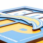 YouTheFan NFL Los Angeles Chargers Slogan Series 3D Wall Art