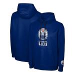 FOCO NHL Men's Official Primary Logo Wordmark Performance Pullover Hoodie Sweatshirt (US, Alpha, Large, Regular, Regular, Edmonton Oilers - Blue, Edmonton Oilers)