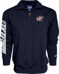 Columbus Blue Jackets NHL Officially Licensed Quarter Zip Sweatshirt Team Color, X-Large