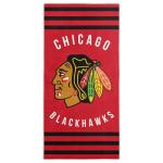 Northwest NHL Chicago Blackhawks Stripes Beach Towel, Cotton Polyester Blend Lightweight Bath, Pool, Swim, Travel Fan Gear, 30 x 60 Inch