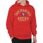 Junk Food Clothing x NFL - San Francisco 49ers - Classic Team Logo - Unisex Adult Pullover Fleece Hoodie for Men and Women - Size Small