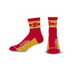 For Bare Feet NHL CALGARY FLAMES Lil' Deuce Quarter Sock Team Color Large