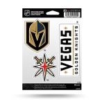 Rico Industries NHL Hockey Vegas Golden Knights Triple Sticker Sheet