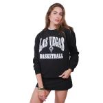 Ultra Game WNBA Official Womens Super Soft Oversized Crew Sweatshirt, Las Vegas Aces, Team Color, Large