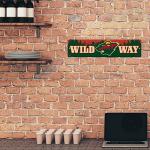 Rico Industries HSN9801 Plastic Street Sign , Minnesota Wild