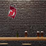 Rico Industries NHL New Jersey Devils State Shape Shape Cut Pennant - Home and Living Room Décor - Soft Felt EZ to Hang 18x0.10x18