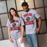 Junk Food NFL - Tampa Bay Buccaneers - Team Helmet - Officially Licensed Adult Short Sleeve Fan Tee for Men and Women