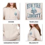 Ultra Game WNBA Official Womens Super Soft Fashion Hoodie Sweatshirt, Golden State Valkyries, Sand, X-Large