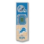 YouTheFan NFL Detroit Lions 3D Stadium 6x19 Banner - Ford Field