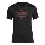 adidas Womens Atlanta United Pre-Game Short Sleeve Soccer T-Shirt,Black/Atlanta United,Medium