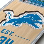 YouTheFan NFL Detroit Lions 3D Stadium 6x19 Banner - Ford Field