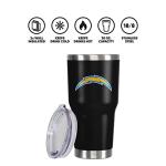 FOCO Los Angeles Chargers NFL Team Logo 30 oz Tumbler - Black