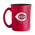MLB Large 15oz Two Toned Cafe Mug with Team Logo and Inner Color (Cincinnati Reds)
