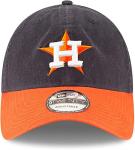 New Era MLB Core Classic 9TWENTY Alternate Adjustable Hat Cap One Size Fits All (Houston Astros Navy Orange)