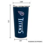 Rico Industries NFL Football Tennessee Titans 18oz Soft Touch, Easy Grip Tumbler