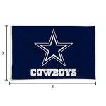 Rico Industries NFL Football Dallas Cowboys Navy&Star 3' x 5' Banner Flag