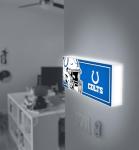 SOAR NFL LED Ambience Light Box: Elevate Your Space with Officially Licensed Wall Décor, Indianapolis Colts