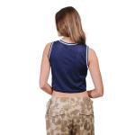 Ultra Game WNBA Official Womens Crop Top Pre-Game Tank Top, Minnesota Lynx, Team Color, Medium