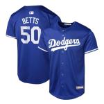 Outerstuff Los Angeles Dodgers Mookie Betts Youth Baseball Jersey, Alternate Blue, Size 8-20 (US, Numeric, 10, 12, Regular, Mookie Betts Los Angeles Dodgers Blue)