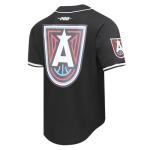 Pro Standard Mens WNBA Atlanta Dream Mesh Button Down Mesh Top Black L