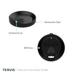 Tervis Made in USA Double Walled NFL Baltimore Ravens Insulated Tumbler Cup Keeps Drinks Cold & Hot, 10oz Wavy, All Over