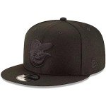 New Era MLB 9FIFTY Black Adjustable Snapback Hat Cap One Size Fits All (Baltimore Orioles)