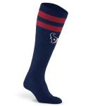 For Bare Feet NFL HOUSTON TEXANS Cozy Feather Compression Varsity Stripe Team Color Large/Extra Large