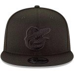 New Era MLB 9FIFTY Black Adjustable Snapback Hat Cap One Size Fits All (Baltimore Orioles)