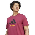 adidas Men's AS Roma Seasonal Graphic T-Shirt, Legacy Burgundy/Black, Medium