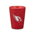 Rico Industries NFL Football Arizona Cardinals 2oz Ceramic Shot Glass for Fans, Laser Engraved In Team Color Single Shot Glass