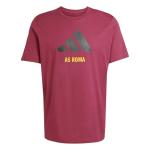 adidas Men's AS Roma Seasonal Graphic T-Shirt, Legacy Burgundy/Black, Medium