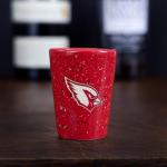 Rico Industries NFL Football Arizona Cardinals 2oz Ceramic Shot Glass for Fans, Laser Engraved In Team Color Single Shot Glass