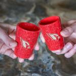 Rico Industries NFL Football Arizona Cardinals 2oz Ceramic Shot Glass for Fans, Laser Engraved In Team Color Single Shot Glass