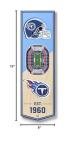 YouTheFan NFL Tennessee Titans 3D Stadium 6x19 Banner - Nissan Stadium