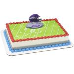 NFL Minnesota Vikings Cake Decoration, Football Helmet Cake Topper, Officially Licensed Product Of The NFL, Ready To Use Birthday Cake Decoration