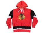 Calhoun NHL Men’s Lace-Up Hoodie – Officially Licensed Team Sweatshirt – Relaxed Fit, Premium Hockey Fan Gear (Large, Chicago Blackhawks)